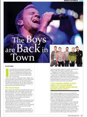 Radio Bsb Nueva Foto Scans Entrevista A Brian En Sorted Magazine